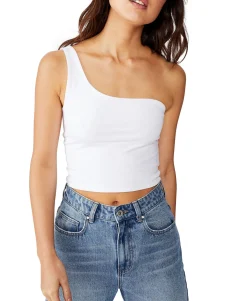 Women's One Shoulder Sleeveless Top