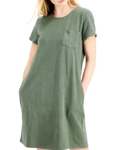 Women's One-Pocket T-Shirt Dress