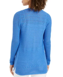 Women's Open-Front Pointelle Cardigan