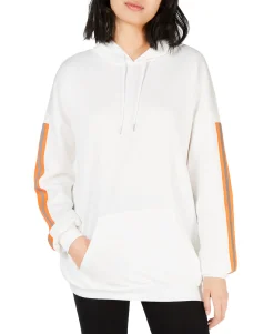 Women's Oversized Reflective-Tape Hoodie