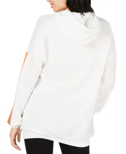 Women's Oversized Reflective-Tape Hoodie
