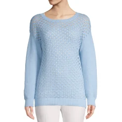 Women's Patterned Cotton Sweater