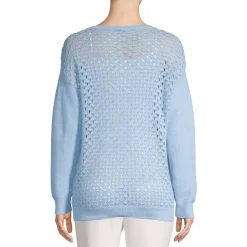 Women's Patterned Cotton Sweater