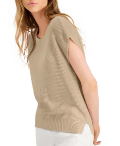 Women's Petite Cap-Sleeve Sweater