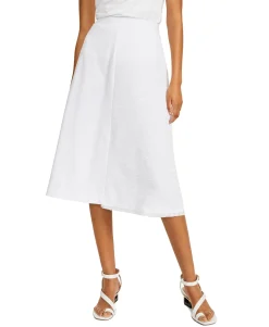Women's Petite Contrast-Panel Skirt