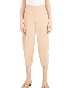 Women's Petite Cropped Straight-Leg Pants