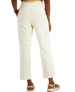 Women's Petite Eyelet Pants