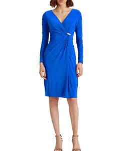 Women's Petite Faux Wrap Dress