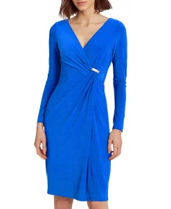 Women's Petite Faux Wrap Dress