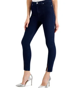 Women's Petite Front-Slit Skinny Jeans