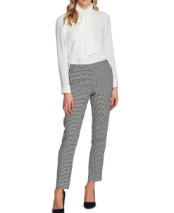 Women's Petite Houndstooth Ankle Pants