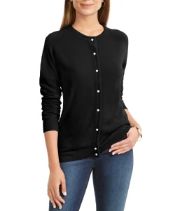 Women's Petite Luxsoft Button Cardigan