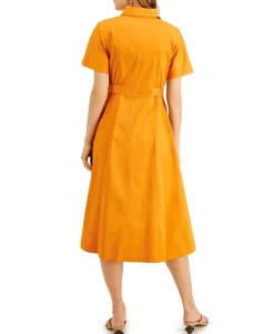 Women's Petite Midi Shirtdress