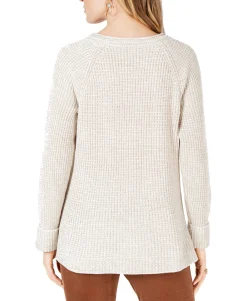 Women's Petite Petite Pointelle Sweater