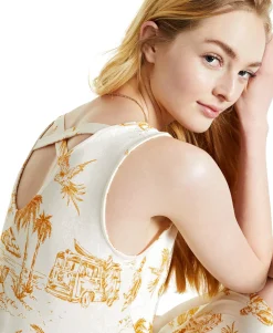 Women's Petite Printed Dress