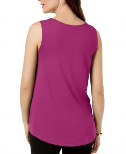 Women's Petite Scoop-Neck Tank Top