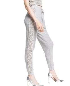 Women's Petite Sequined Jogger Pants