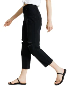 Women's Petite Straight-Leg Cropped Jeans