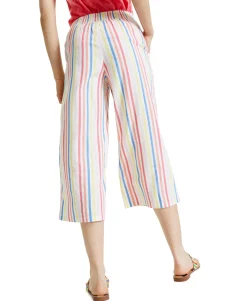Women's Petite Striped Gauze Pants