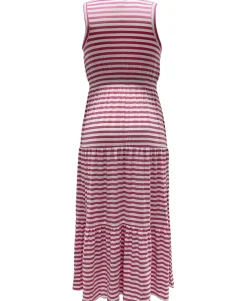 Women's Petite Striped Maxi Dress