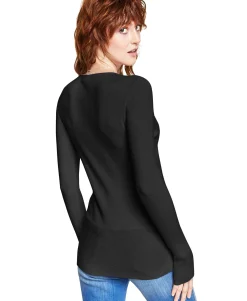Women's Petite Surplice Sweater