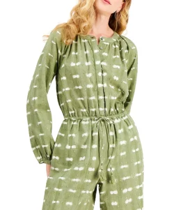 Women's Petite Textured Jumpsuit