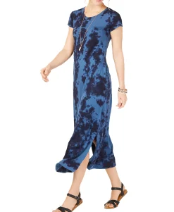 Women's Petite Tie Dye Maxi Dress
