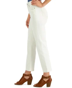 Women's Petite Tummy-Control Straight-Leg Jeans