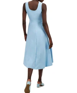 Women's Petite V-Neck Midi Dress