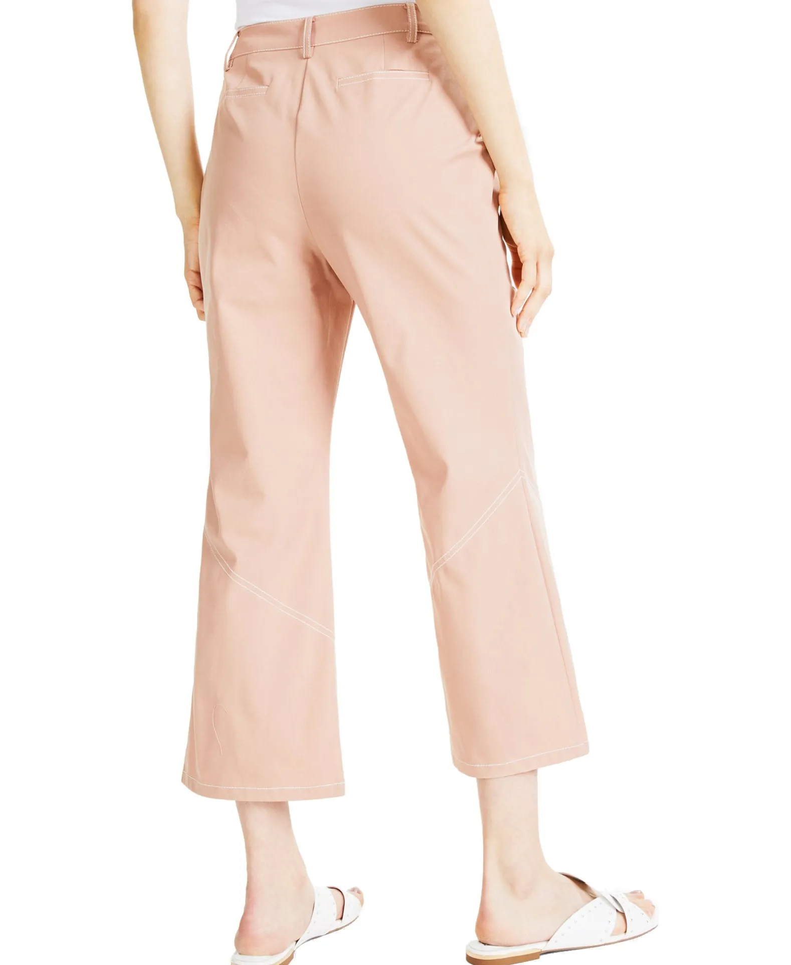 Women's Petite Wide-Leg Cropped Pants