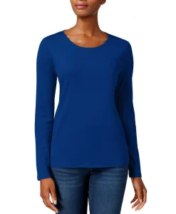 Women's Pima Cotton Long-Sleeve Top