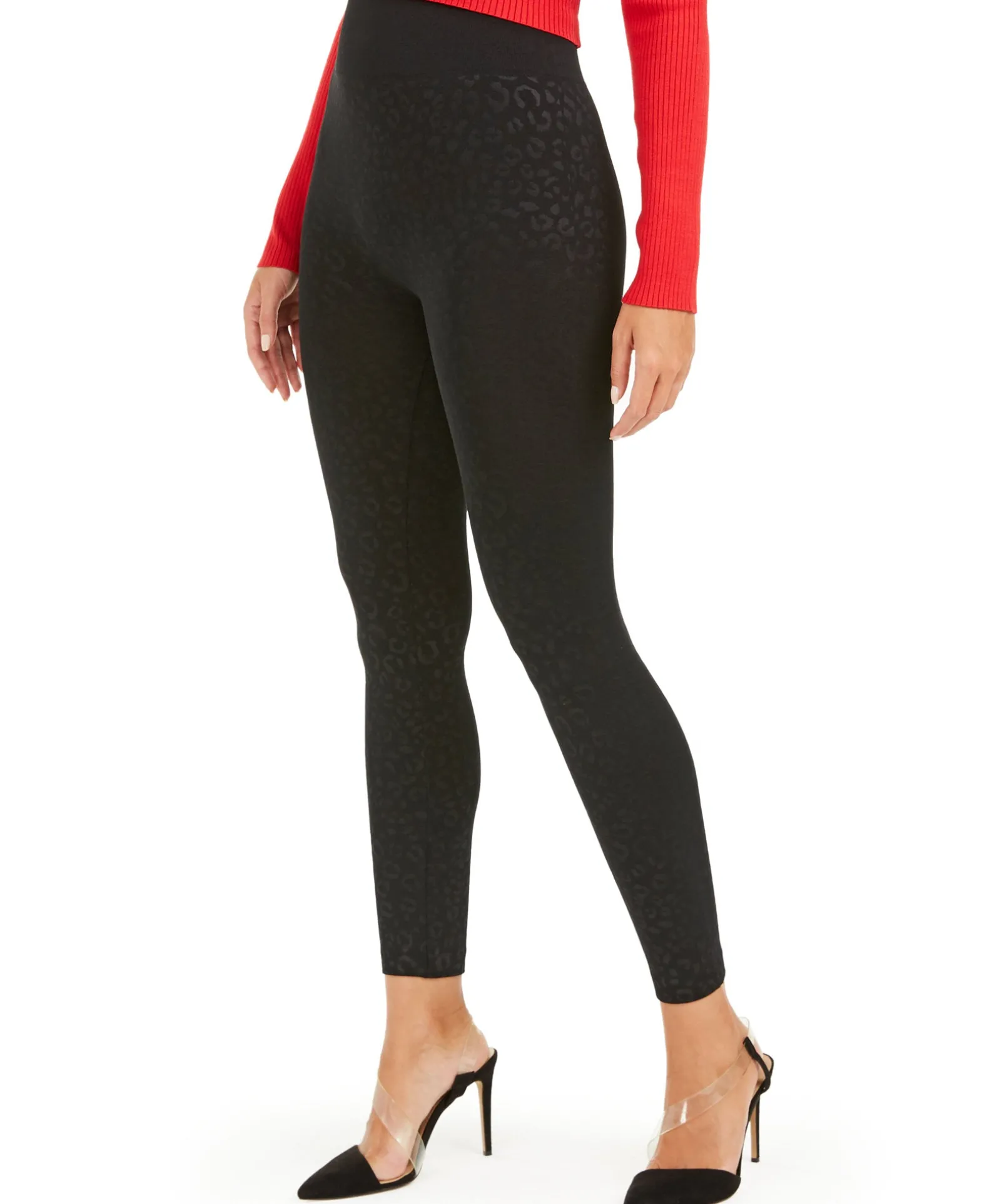 Women's Pintucked Faux-Suede Leggings