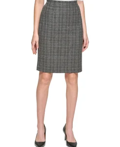 Women's Plaid Pencil Skirt