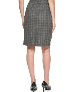 Women's Plaid Pencil Skirt