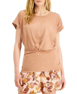 Women's Pleated-Front Top