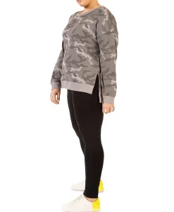 Women's Plus Black Tape Camo-Print Sweatshirt
