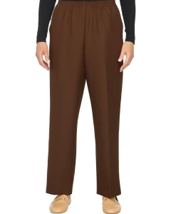 Women's Plus Classic Pull-On Straight-Leg Pants