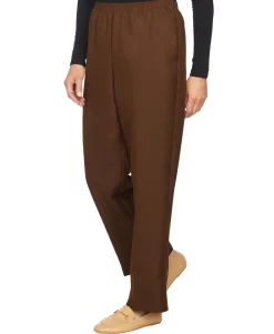 Women's Plus Classic Pull-On Straight-Leg Pants