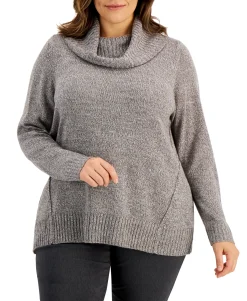 Women's Plus Cowlneck Sweater