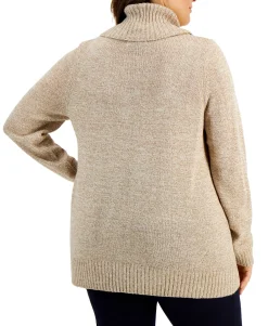 Women's Plus Cowlneck Sweater