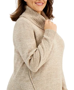 Women's Plus Cowlneck Sweater