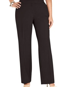 Women's Plus Curvy-Fit Straight-Leg Pants