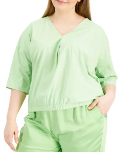 Women's Plus Dolman-Sleeve Top