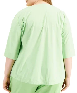 Women's Plus Dolman-Sleeve Top