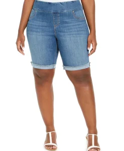 Women's Plus Ella Denim Cuffed Shorts