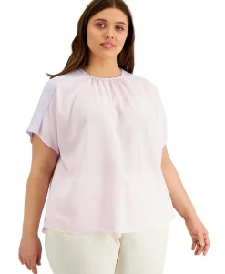 Women's Plus Gathered Top