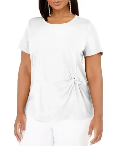 Women's Plus Knot-Side T-Shirt
