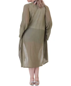 Women's Plus Oversized Fine-Gauge Cardigan Sweater