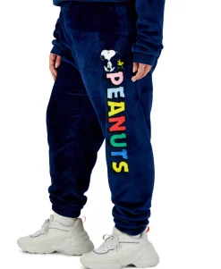 Women's Plus Peanuts Graphic Plush Jogger Pants