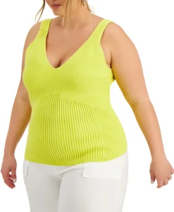 Women's Plus Ribbed Tank Top